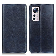 Handytasche Stand Schutzhülle Flip Leder Hülle N01P für Xiaomi Mi 12 Lite 5G Blau