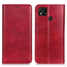 Handytasche Stand Schutzhülle Flip Leder Hülle N01P für Xiaomi POCO C3 Rot