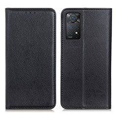 Handytasche Stand Schutzhülle Flip Leder Hülle N01P für Xiaomi Redmi Note 11 Pro 5G Schwarz