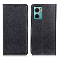 Handytasche Stand Schutzhülle Flip Leder Hülle N01P für Xiaomi Redmi Note 11E 5G Schwarz