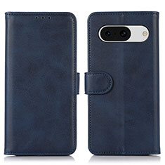 Handytasche Stand Schutzhülle Flip Leder Hülle N02P für Google Pixel 8a 5G Blau