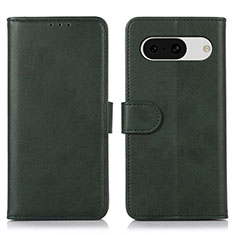 Handytasche Stand Schutzhülle Flip Leder Hülle N02P für Google Pixel 8a 5G Grün