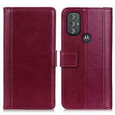 Handytasche Stand Schutzhülle Flip Leder Hülle N02P für Motorola Moto G Play Gen 2 Rot