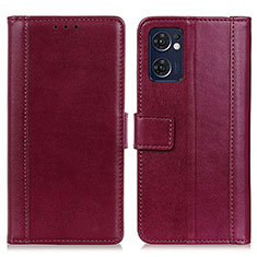 Handytasche Stand Schutzhülle Flip Leder Hülle N02P für OnePlus Nord CE 2 5G Rot