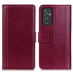 Handytasche Stand Schutzhülle Flip Leder Hülle N02P für Samsung Galaxy A05s Rot