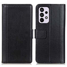 Handytasche Stand Schutzhülle Flip Leder Hülle N02P für Samsung Galaxy A33 5G Schwarz