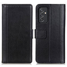 Handytasche Stand Schutzhülle Flip Leder Hülle N02P für Samsung Galaxy A55 5G Schwarz