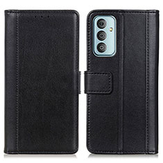 Handytasche Stand Schutzhülle Flip Leder Hülle N02P für Samsung Galaxy F13 4G Schwarz