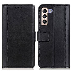 Handytasche Stand Schutzhülle Flip Leder Hülle N02P für Samsung Galaxy S22 Plus 5G Schwarz