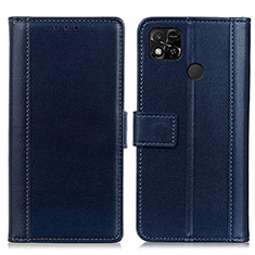 Handytasche Stand Schutzhülle Flip Leder Hülle N02P für Xiaomi Redmi 9C Blau