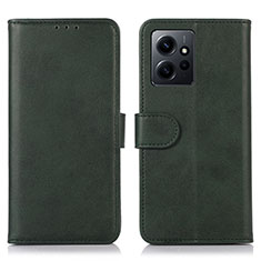 Handytasche Stand Schutzhülle Flip Leder Hülle N02P für Xiaomi Redmi Note 12 4G Grün