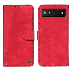 Handytasche Stand Schutzhülle Flip Leder Hülle N03P für Google Pixel 7a 5G Rot