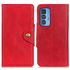 Handytasche Stand Schutzhülle Flip Leder Hülle N03P für Motorola Moto Edge 20 Pro 5G Rot