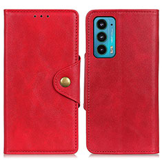 Handytasche Stand Schutzhülle Flip Leder Hülle N03P für Motorola Moto Edge Lite 5G Rot