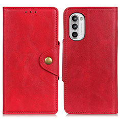 Handytasche Stand Schutzhülle Flip Leder Hülle N03P für Motorola Moto G71s 5G Rot