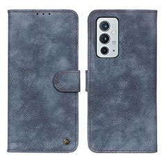 Handytasche Stand Schutzhülle Flip Leder Hülle N03P für OnePlus 9RT 5G Blau