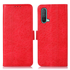 Handytasche Stand Schutzhülle Flip Leder Hülle N03P für OnePlus Nord CE 5G Rot