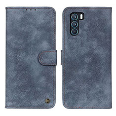 Handytasche Stand Schutzhülle Flip Leder Hülle N03P für Oppo K9 Pro 5G Blau