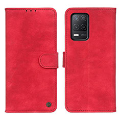 Handytasche Stand Schutzhülle Flip Leder Hülle N03P für Realme 8 5G Rot