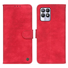 Handytasche Stand Schutzhülle Flip Leder Hülle N03P für Realme Narzo 50 4G Rot