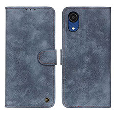 Handytasche Stand Schutzhülle Flip Leder Hülle N03P für Samsung Galaxy A03 Core Blau