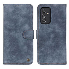 Handytasche Stand Schutzhülle Flip Leder Hülle N03P für Samsung Galaxy A15 4G Blau