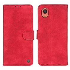 Handytasche Stand Schutzhülle Flip Leder Hülle N03P für Samsung Galaxy A22 5G SC-56B Rot