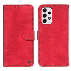 Handytasche Stand Schutzhülle Flip Leder Hülle N03P für Samsung Galaxy A23 4G Rot