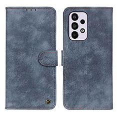 Handytasche Stand Schutzhülle Flip Leder Hülle N03P für Samsung Galaxy A33 5G Blau