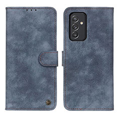 Handytasche Stand Schutzhülle Flip Leder Hülle N03P für Samsung Galaxy A54 5G Blau