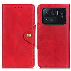 Handytasche Stand Schutzhülle Flip Leder Hülle N03P für Xiaomi Mi 11 Ultra 5G Rot