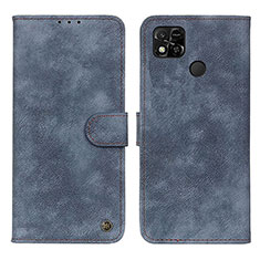 Handytasche Stand Schutzhülle Flip Leder Hülle N03P für Xiaomi Redmi 9 India Blau