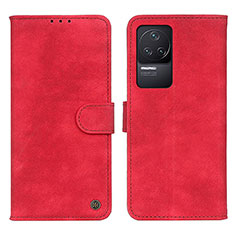 Handytasche Stand Schutzhülle Flip Leder Hülle N03P für Xiaomi Redmi K50 5G Rot