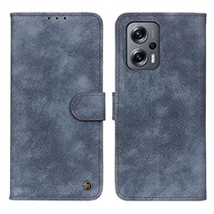 Handytasche Stand Schutzhülle Flip Leder Hülle N03P für Xiaomi Redmi K50i 5G Blau