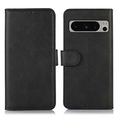 Handytasche Stand Schutzhülle Flip Leder Hülle N04P für Google Pixel 8 Pro 5G Schwarz