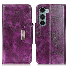 Handytasche Stand Schutzhülle Flip Leder Hülle N04P für Motorola Moto Edge S30 5G Violett