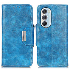 Handytasche Stand Schutzhülle Flip Leder Hülle N04P für Motorola Moto Edge X30 5G Hellblau