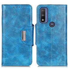 Handytasche Stand Schutzhülle Flip Leder Hülle N04P für Motorola Moto G Pure Hellblau