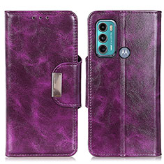 Handytasche Stand Schutzhülle Flip Leder Hülle N04P für Motorola Moto G60 Violett