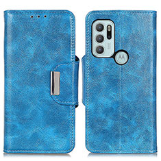 Handytasche Stand Schutzhülle Flip Leder Hülle N04P für Motorola Moto G60s Hellblau