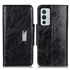 Handytasche Stand Schutzhülle Flip Leder Hülle N04P für OnePlus 9RT 5G Schwarz