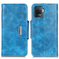 Handytasche Stand Schutzhülle Flip Leder Hülle N04P für Oppo A94 4G Hellblau