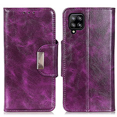 Handytasche Stand Schutzhülle Flip Leder Hülle N04P für Samsung Galaxy A22 4G Violett