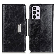 Handytasche Stand Schutzhülle Flip Leder Hülle N04P für Samsung Galaxy A33 5G Schwarz