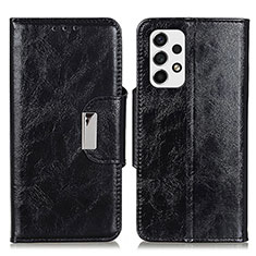 Handytasche Stand Schutzhülle Flip Leder Hülle N04P für Samsung Galaxy A53 5G Schwarz