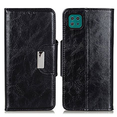 Handytasche Stand Schutzhülle Flip Leder Hülle N04P für Samsung Galaxy F42 5G Schwarz