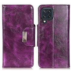 Handytasche Stand Schutzhülle Flip Leder Hülle N04P für Samsung Galaxy M32 4G Violett