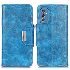 Handytasche Stand Schutzhülle Flip Leder Hülle N04P für Samsung Galaxy M52 5G Hellblau