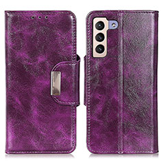 Handytasche Stand Schutzhülle Flip Leder Hülle N04P für Samsung Galaxy S21 5G Hellblau