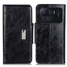 Handytasche Stand Schutzhülle Flip Leder Hülle N04P für Xiaomi Mi 11 Ultra 5G Schwarz